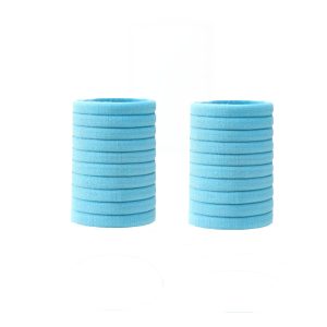 Seamless Sky-Blue Hair Ties 20 Pack