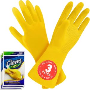 Reusable Natural Rubber Cleaning Gloves